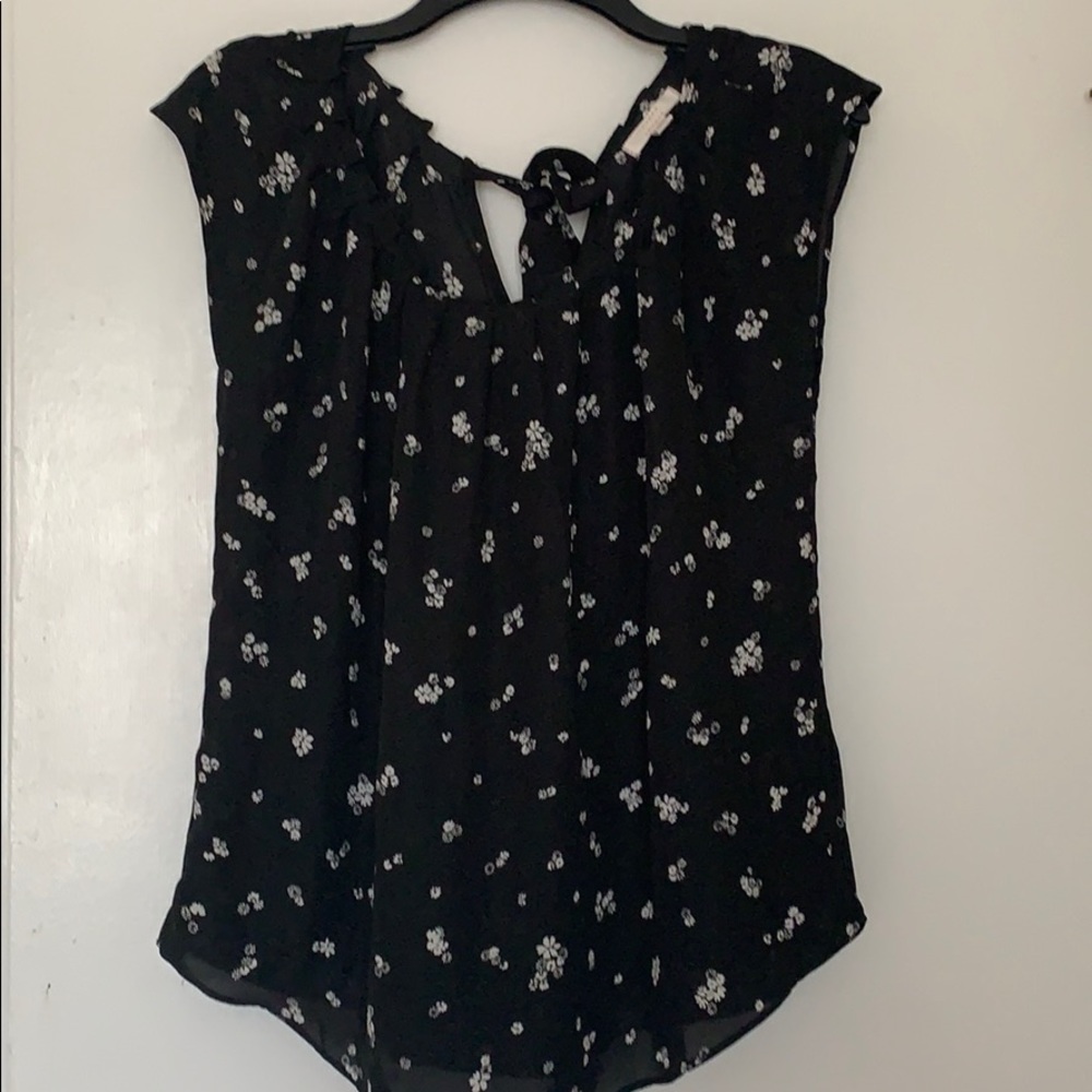 LC Lauren Conrad Pleated Collar Blouse